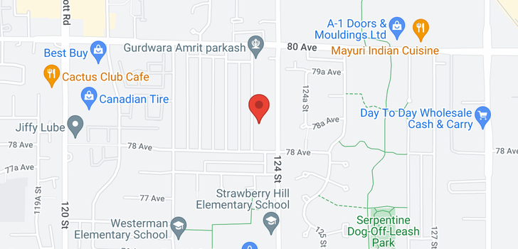 map of 7844 123A STREET